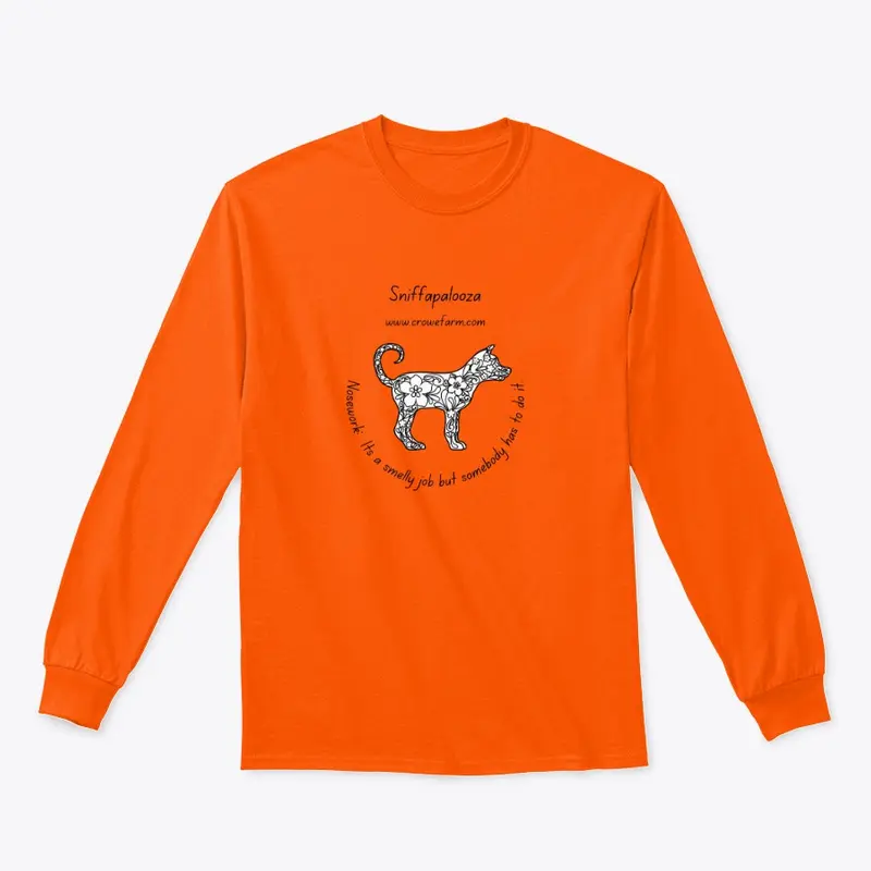 Long Sleeve Sniffapalooza Black Dog